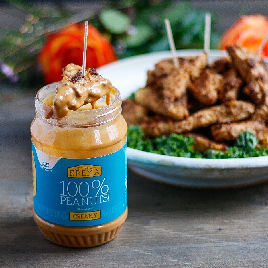 Roasted Peanut Tempeh Natural Peanut Butter Dipping Sauce