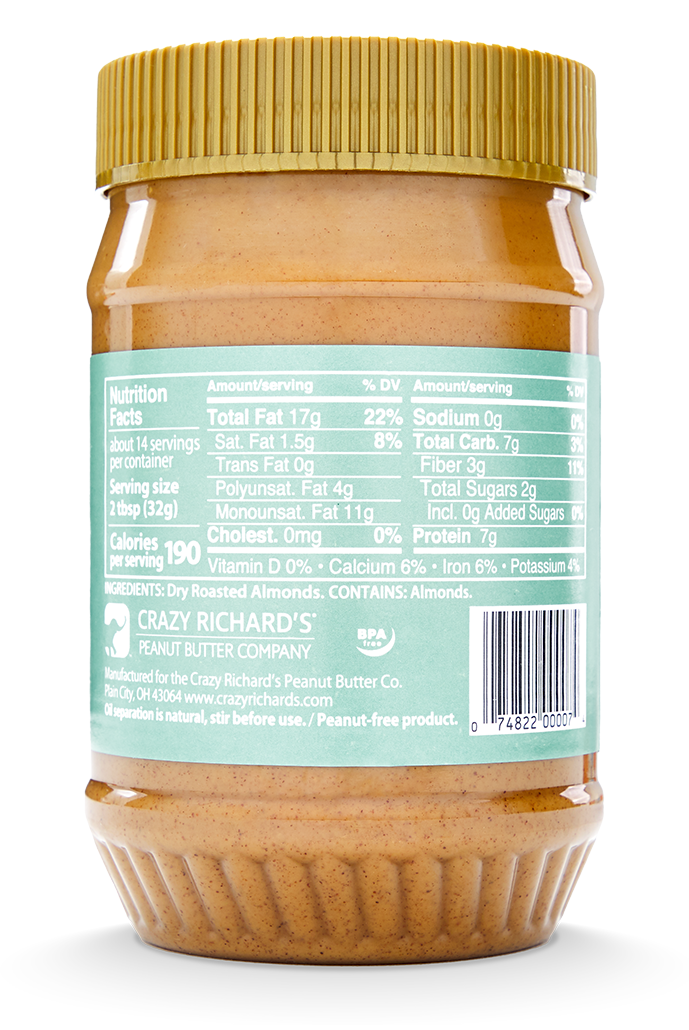 Natural Almond Butter Crazy Richard's